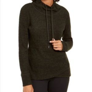 Ideology cowl neck tulip hem top women new size Xl